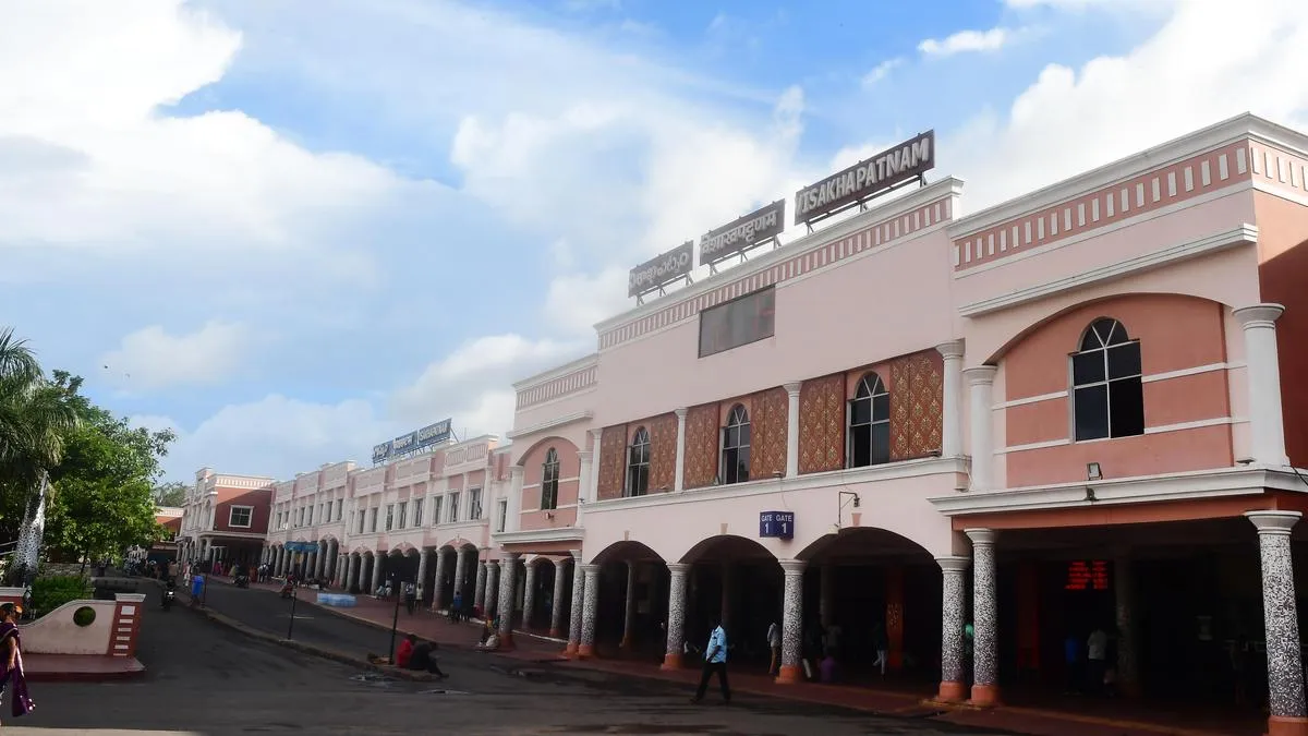 A sidetracked railway in Visakhapatnam