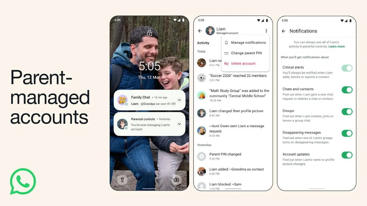 WhatsApp Adds Support for Parent-Managed Accounts With Stricter Controls for Children Under 13