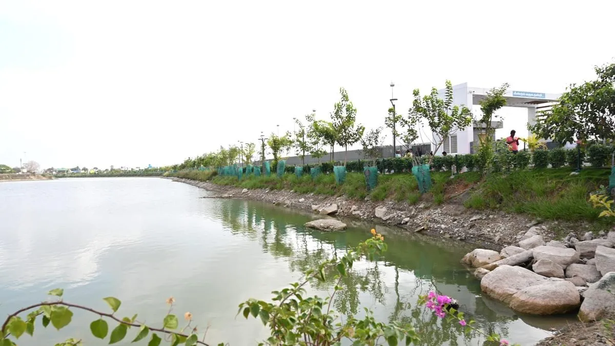 Work to construct boat jetties in Edapalayam irrigation tank near Tiruvannamalai town commences